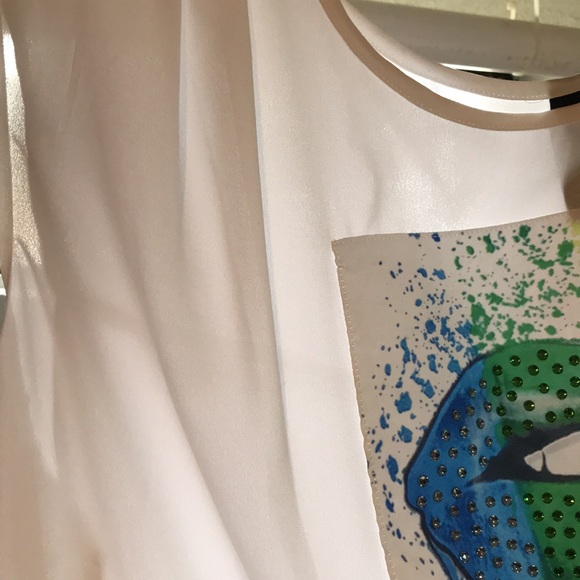 A’jumma sleeveless white semi sheer blouse size 3X - Picture 13 of 15